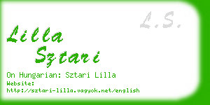 lilla sztari business card